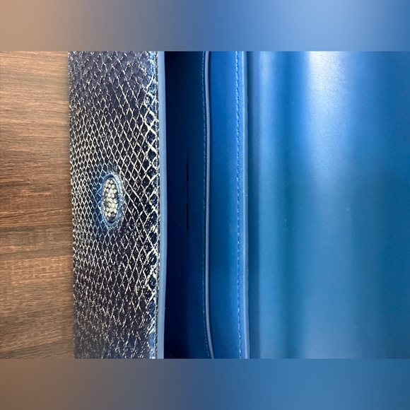 Brandon Blackwood Nia Metallic Python Shoulder Bag - Picture 15 of 16